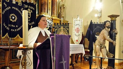 Sor Nohora de Jesús, durante el pregón. / F. J.