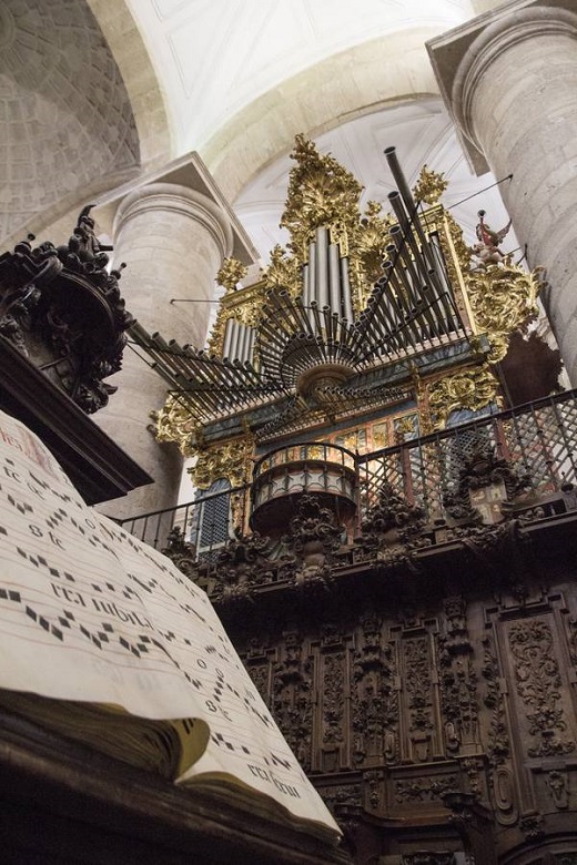 Órgano barroco de la iglesia de los Santos Juanes en Nava del Rey.