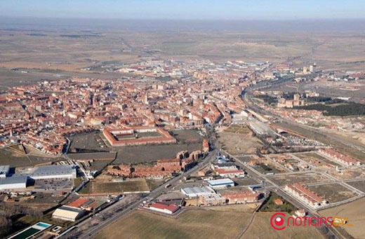 Vista aérea de Medina del Campo.