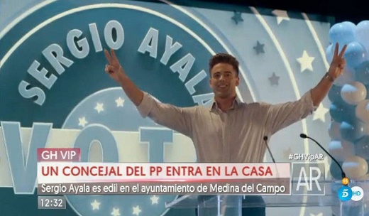 Sergio Ayala, concejal del PP en Medina del Campo entra en 'Gran Hermano VIP'.