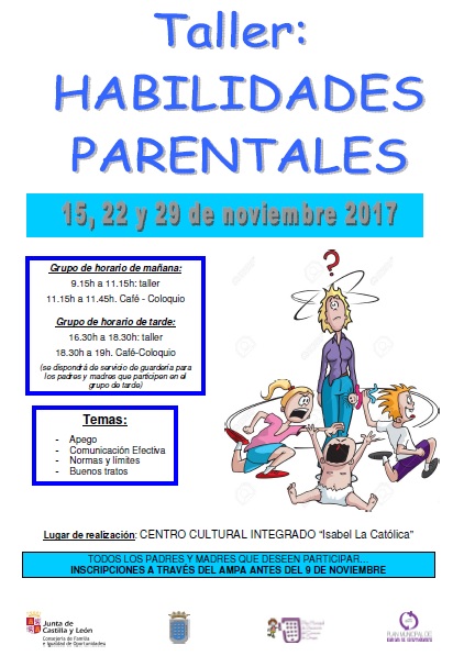 Taller de habilidades parentales (Medina del Campo)