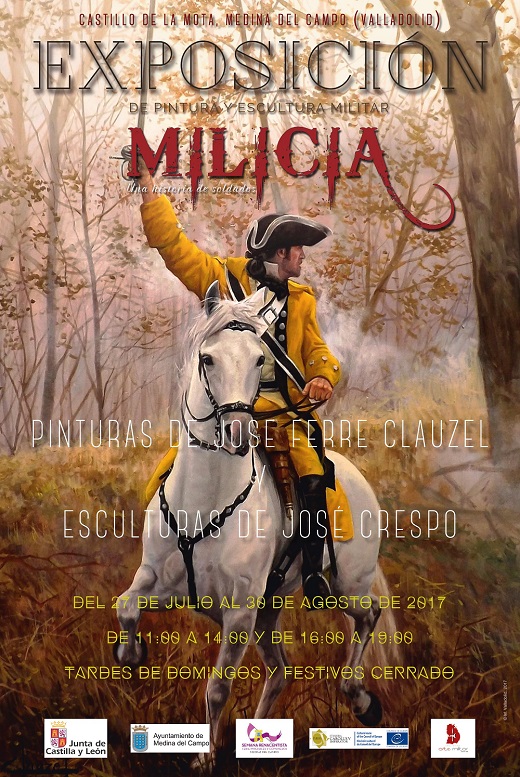 Inauguración Exposición Pintura y Escultura Militar en Castillo de la Mota (Medina del Campo)