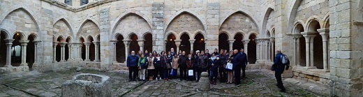 Grupo en el Monastrio de Santa María la Real de Aguilar de Campoo (Palencia)