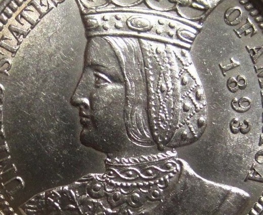 Isabel de Castilla, la primera mujer en aparecer en monedas y sellos de los Estados Unidos.