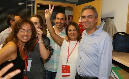Teresa López celebra los resultados de las primarias. / GABRIEL VILLAMIL
