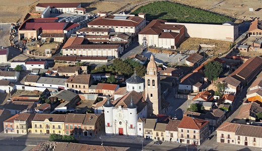 Vista aérea de la localidad de Rueda (Vlladolid)