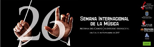 Cartel presentación 26 SEMANA INTERNACIONAL DE LA MUSICA de Medina del Campo