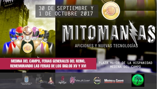 Cartel FERIAS FENERALES DE 0TOÑO " MITOMANÍAS" en Medina del Campo