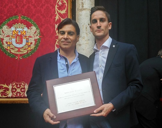 Sergio García Saseta y Roberto Brezmes recogen el Premio Provincia de Valladolid