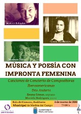 Música y poesía con impronta femenina.