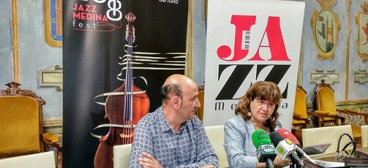 Manuel del Río, Diretor Escuela Municipal de Música y Teresa Rebollo, Concejala de Educación y Cultura.
Jazz Medina 2018 la consolidación del jazz en la Villa de las Ferias y las letras de cambio