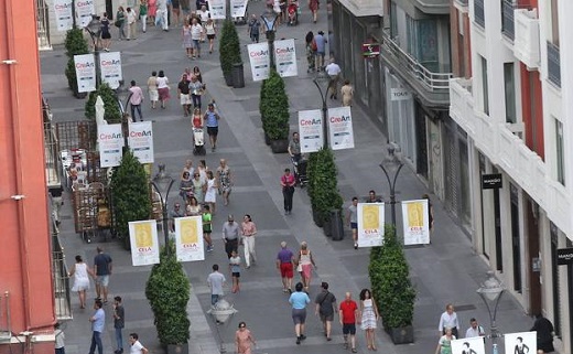 Calle Santiago, en Valladolid capital. / HENAR SASTRE