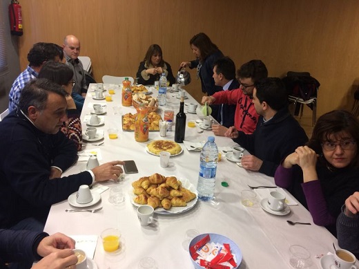 Desayuno con la prensa celebrado hoy en la sede del Partido Socialista / Cadena Ser