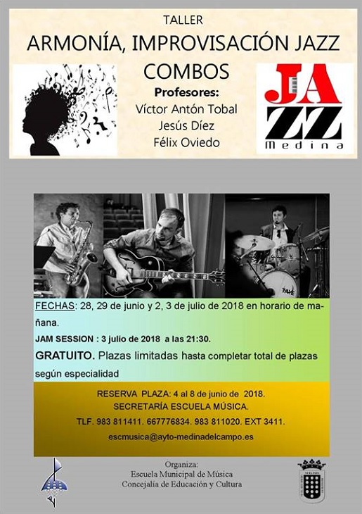 Taller de Formación e iniciación a la improvisación e interpretación de jazz dentro del Festival “Jazz Medina 2018”