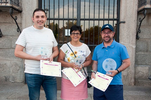 1º Juan Carlos Rebollo Herrera, 2º Cele Ruíz Hernández y 3º Joaquín Gutiérrez Torrijos