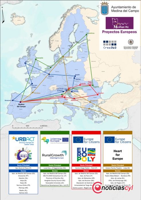 Medina del Campo Mapa Proyecto Europeo