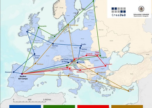 Medina del Campo se presenta en Bruselas - Mapa Proyecto Europeo