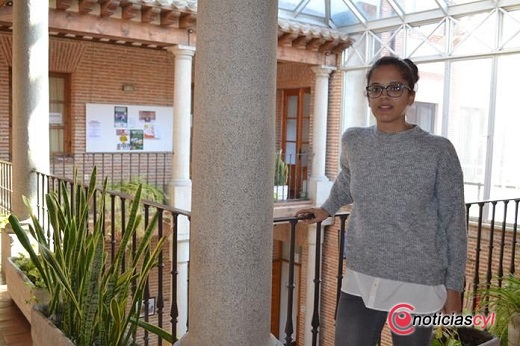 Marta García en el Ayuntamiento de Medina.