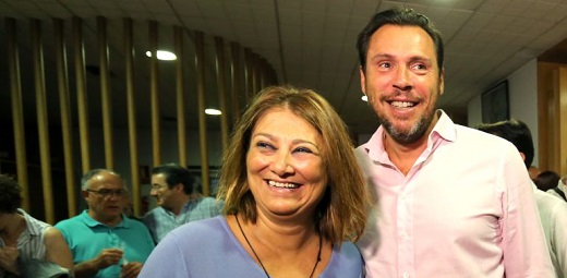 Teresa López y Óscar Puente, en una imagen de archivo / ICAL