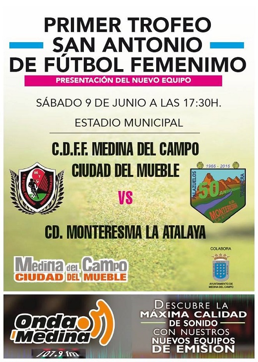 Cartel Trofeo San Antolín de Futbol Femenino
