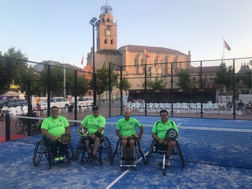 El torneo de pádel contó el sábado con un partido en silla de ruedas / Cadena Ser