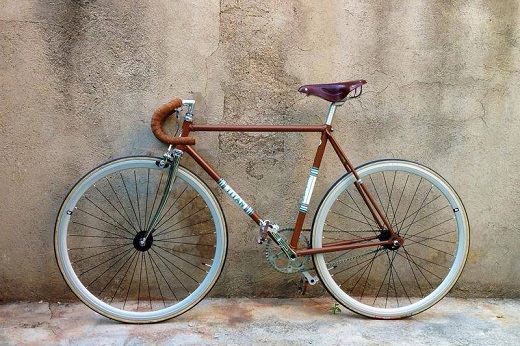 Bicicleta fixie vintage y retro