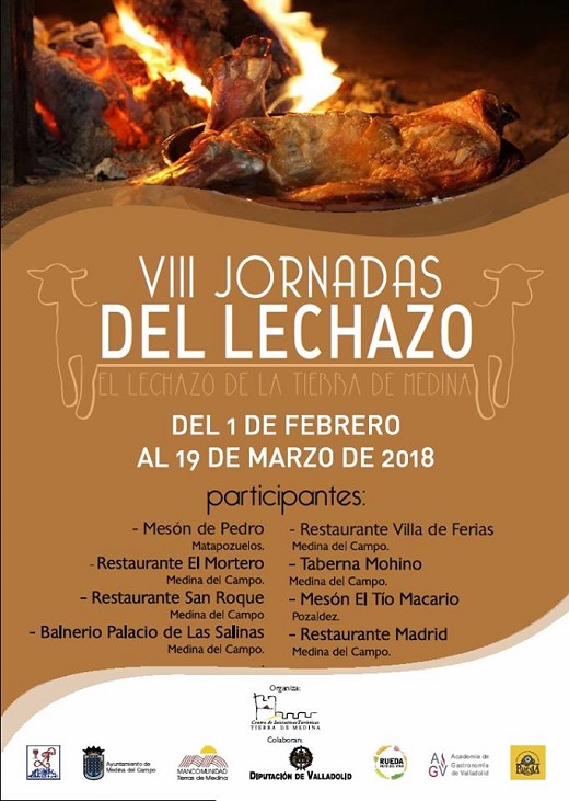 Cartel VIII Jornadas del Lechazo de la Tierra de Medina 2018