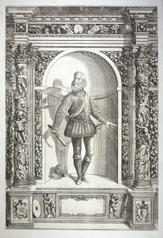 Retratos de Cristóbal de Mondragón.Giovanni Battista Fontana (dibujo) / Dominicus Custos (grabado) Jakob Schrenck von Notzing, Armamentarium Heroicum Augsburgo, Daniel Baur, 1603 (Traducción alemana de J. E. Noyse von Campenhouten) Grabado calcográfico / 485 x 345 mm. Fundación Museo de las Ferias. Donado en 2017 por la Asociación “Amigos del Museo de las Ferias y del Patrimonio de Medina del Campo” 