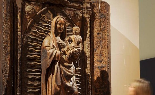 Imagen de la talla de la Virgen del Populo. / FRAN JIMÉNEZ 