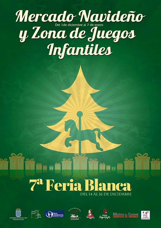 Cartel 7ª Feria Blanca, del 14 al 16 de diciembre 2018