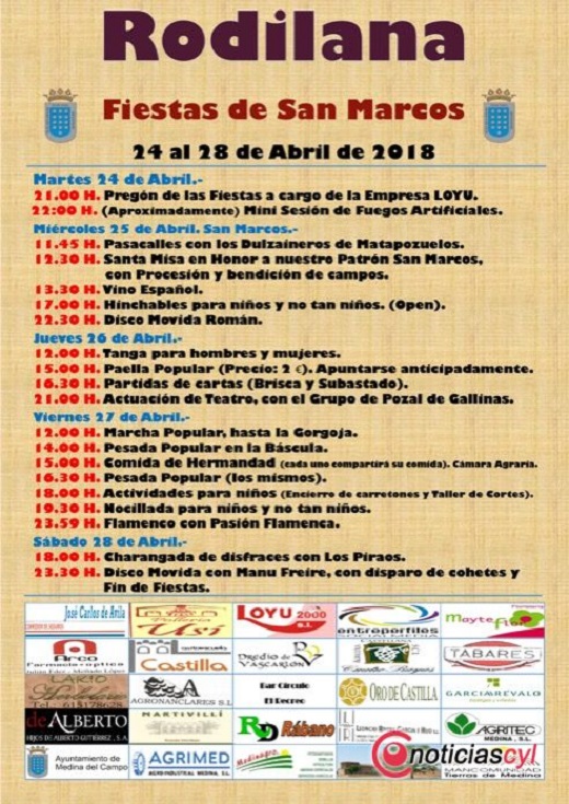Cartel Fiesta de San Marcos del 24 al 28 de abril 2018