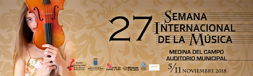 Música en Medina del Campo. La 27º edición de la Semana Internacional de la Música se celebrará del 4 al 11 de noviembre en el Auditorio Medina del Campo.