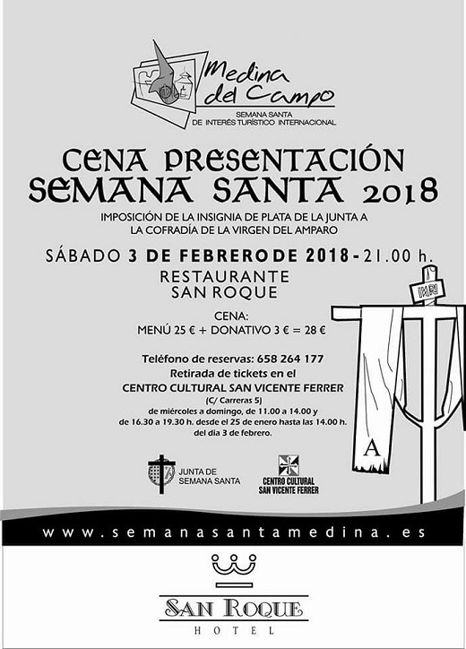Cartel Cena Presentación Semana Santa 2018
