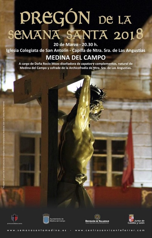 Cartel del Pregón de la Semana Santa medinense 2018