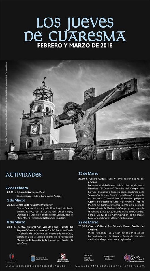 Jueves 15 de marzo, 20.30 horas, Centro Cultural San Vicente Ferrer - Ermita del Amparo