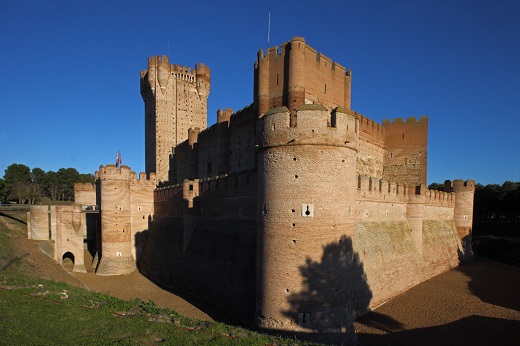 El castillo de la Mota, de Medina del Campo, una fortaleza del siglo XVI. Foto: Efetur/Cedida por Cardinalia.