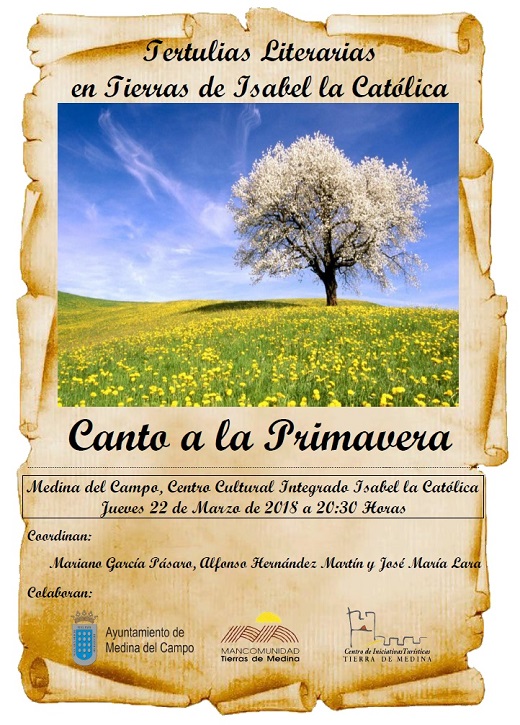 Cartel Tertulias Literarias 3 Primavera