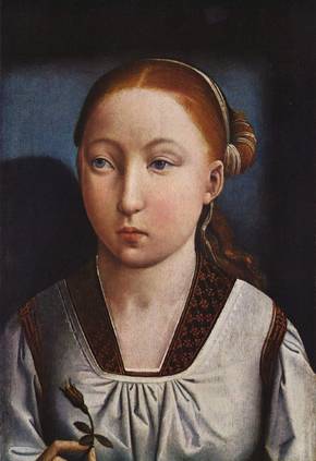 Catalina con 11 años, por Juan de Flandes