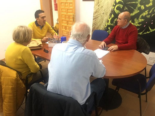 Reunión con el presidente de la Mancomunidad Tierras de Medina