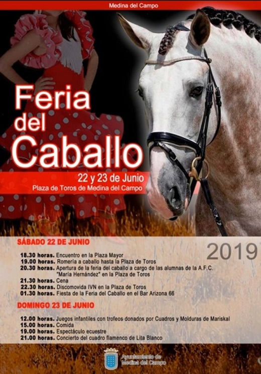 Cartel de la Feria del Caballo 2019 en Medina del Campo