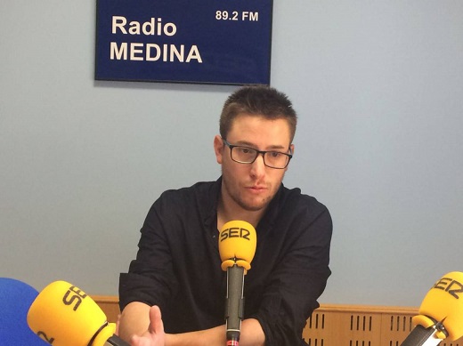 Jose María Magro, en imagen de archivo en los estudios de Radio Medina / Cadena SER

