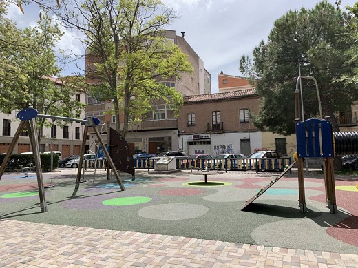 Aspecto del remodelado parque de Don Federico Velasco en Medina del Campo / Cadena Ser