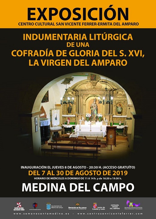 Cartel exposición Cntro Cultural San Vicente Ferrer (Ermita del Amparo de Medina del Campo)