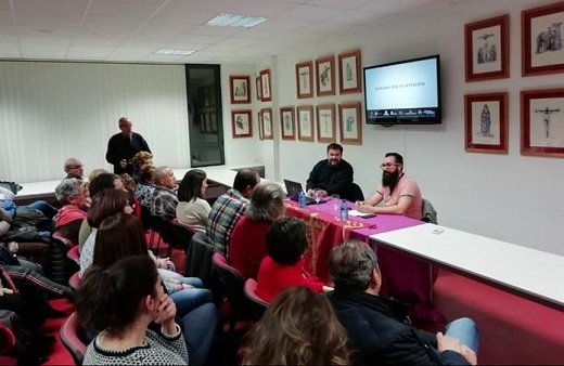 Jesús Pilar Sobejano en la conferencia en Medina.