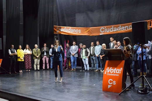 Cristina Blanco en la presentación de la candidatura de Ciudadanos