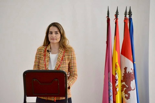 Cristina Blanco Rojo, candidata de esta formación política a la alcaldía de MedinadelCampo