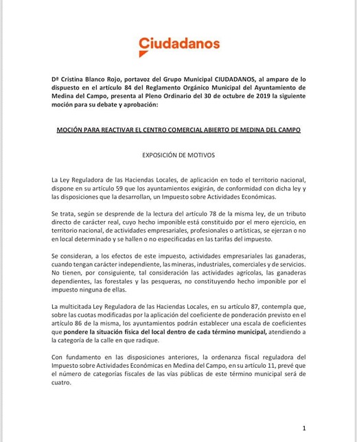 Presentación propuesta para modificar el cobro de Impuestos sobre Actividades Económicas.