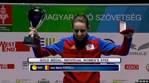 La campeona Olímpica Ana Maria Popescu- Branza, competirá hoy en el Torneo Nacional de espada con el club El Duque. La campeona Olímpica Ana Maria Popescu- Branza, competirá hoy en el Torneo Nacional de espada con el club El Duque.