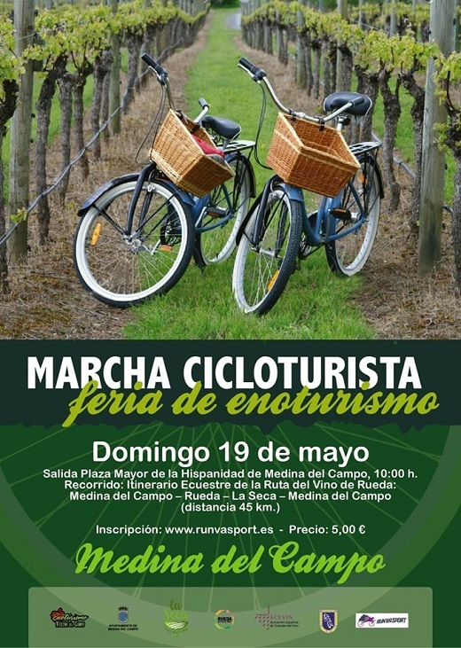 Cartel marcha cicloturista Feria Enoturismo 2019.