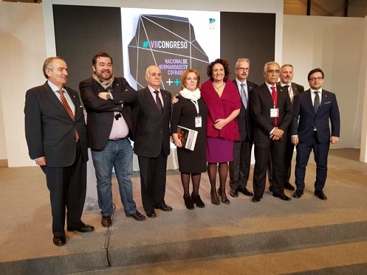 Presidentes de las juntas de Semana Santa de Castilla y León en la presentación del Congreso en FITUR